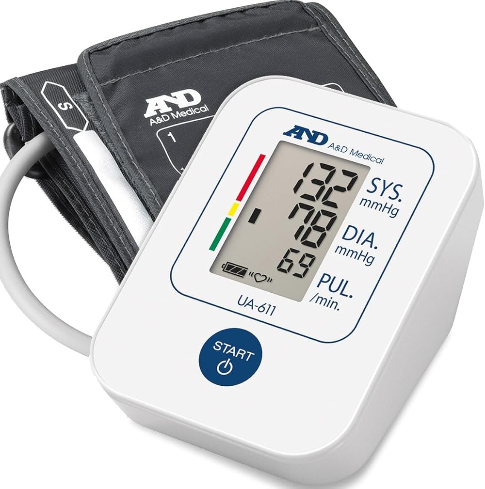 A&D Medical UA-611 Upper Arm Blood Pressure Monitor with SlimFit Cuff