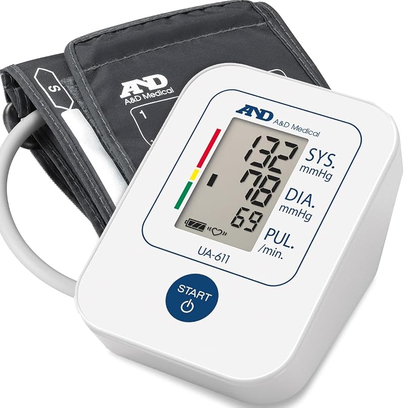 A&D Medical UA-611 Upper Arm Blood Pressure Monitor with SlimFit Cuff