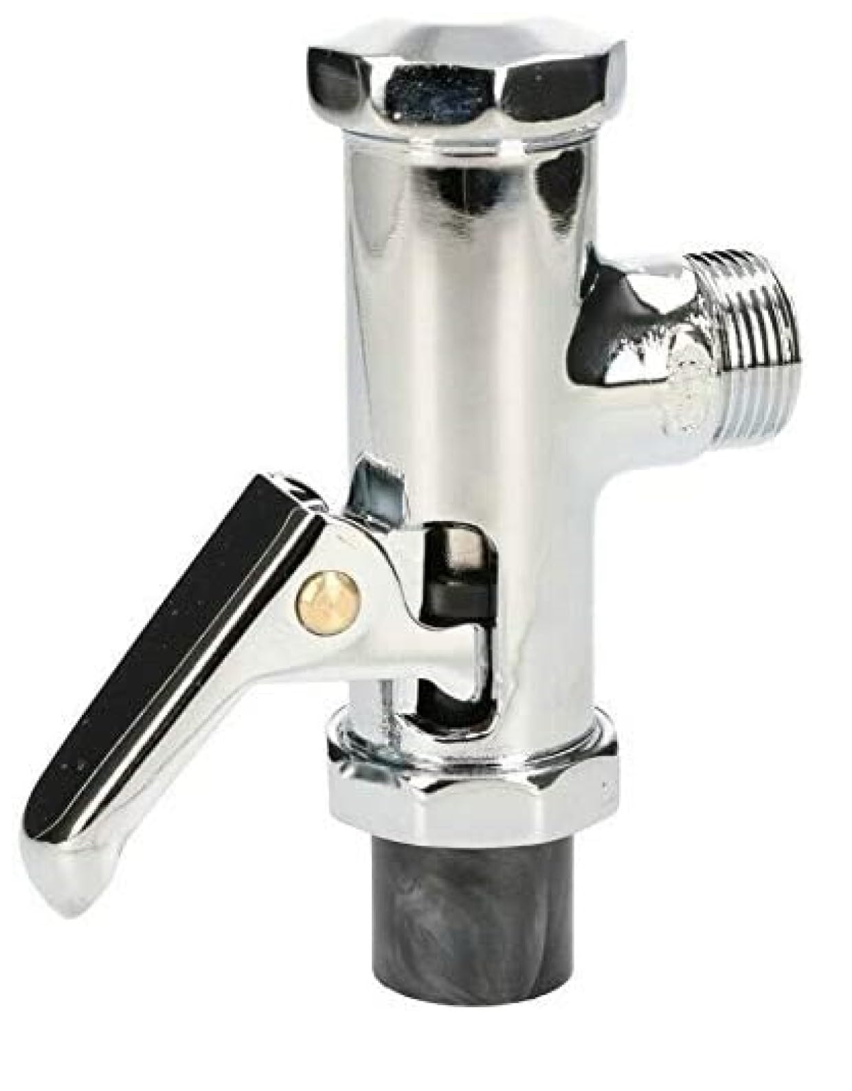 KOTARBAU® Toilet Flush Chrome 3 x 4 Inch Trigger Mechanical Fittings Toilet Flush Valve Rustproof Toilet Lever Flush Valve Easy Assembly