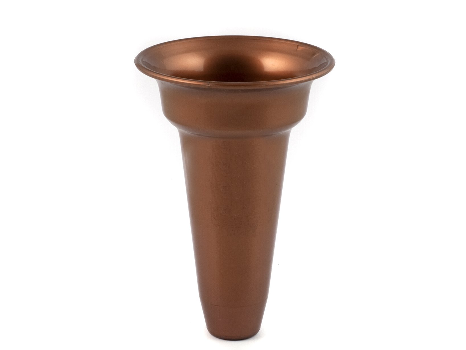 Large Cemetery Vase Narrow Size 4 H.17 Wide Edge