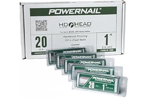 Powernail L100205 20 Gauge 1 Inch Length L-Cleat Nail for Hardwood & Engineered Flooring (Box of 5000)
