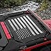 Voodonala US Flag Pattern Durable Mesh Sunshade Top Cover Provides UV Sun Protection for 2007-2018 Jeep Wrangler JK JKU-2 Door