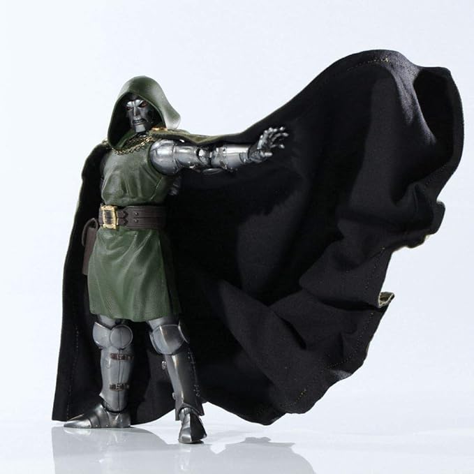 Amazon Com Custom Cape For Marvel Legends Dr Doom Apply To 6 7inch Action Figures Black Green Clothing