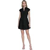 Donna Morgan Womens High Neck Fit and Flare Shirtdress Women's Dress | Summer Dresses for Women