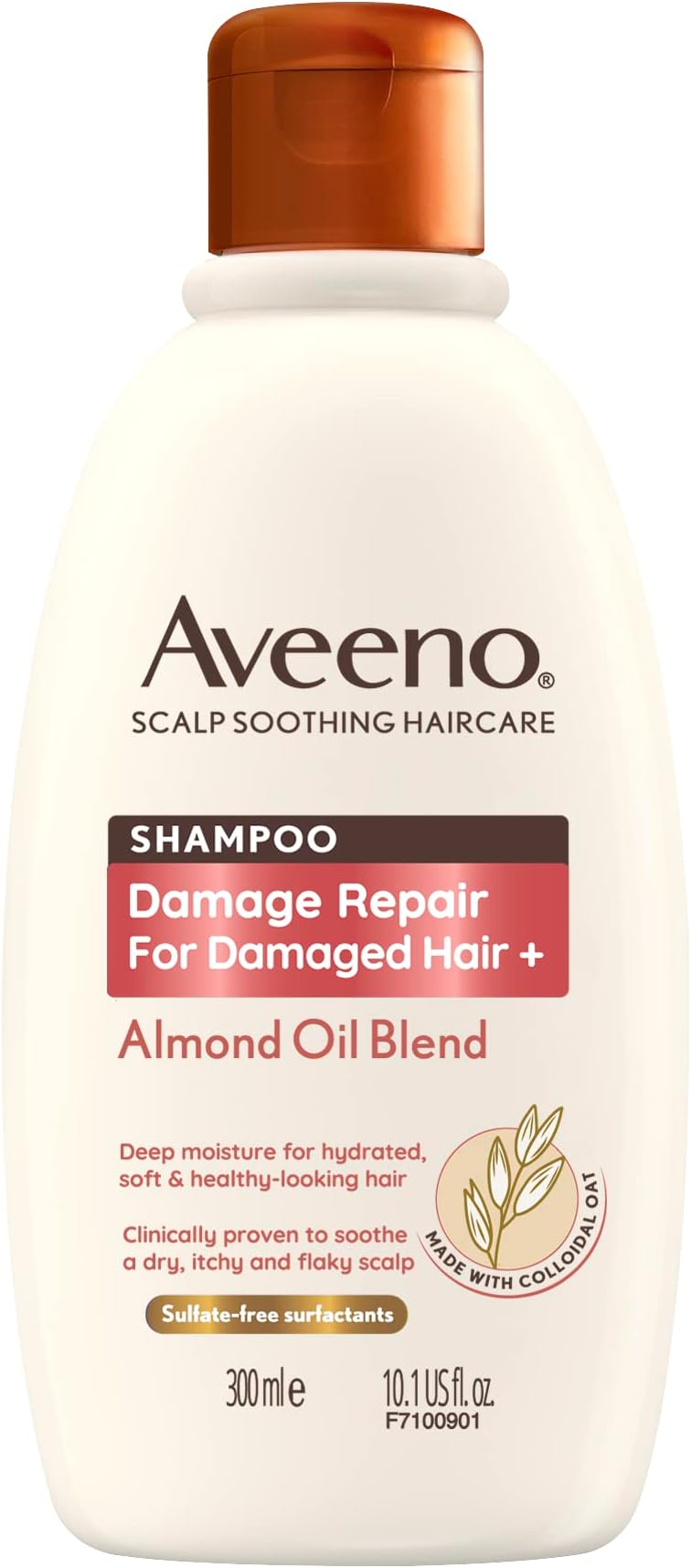 Aveeno Scalp Soothing Damage Repair Shampoo Almond Oil 300ml Sulfate Free