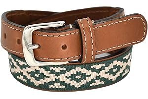 GauchoLife Handmade Woven Kids Polo Belt - Guarda Pampas Design, Crafted from Full Grain Leather