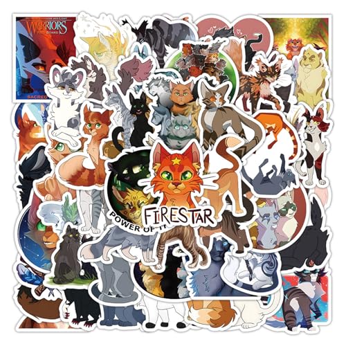 Cannity Cartoon Warrior Cats Stickers