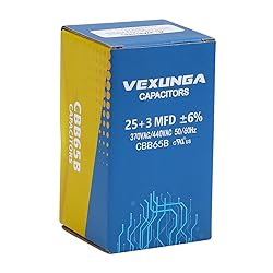 VEXUNGA 25/3 uF 25+3 MFD 370VAC or 440VAC Dual Run