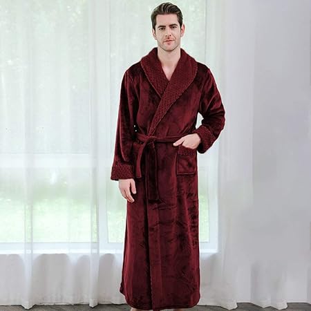 extra long fleece dressing gown