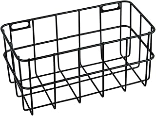 Rayher 25187576 Drahtkorb, 16,5 x 8 x 8 cm, schwarz, Wandregal, Metallregal, Aufbewahrungsbox, Gitterregal