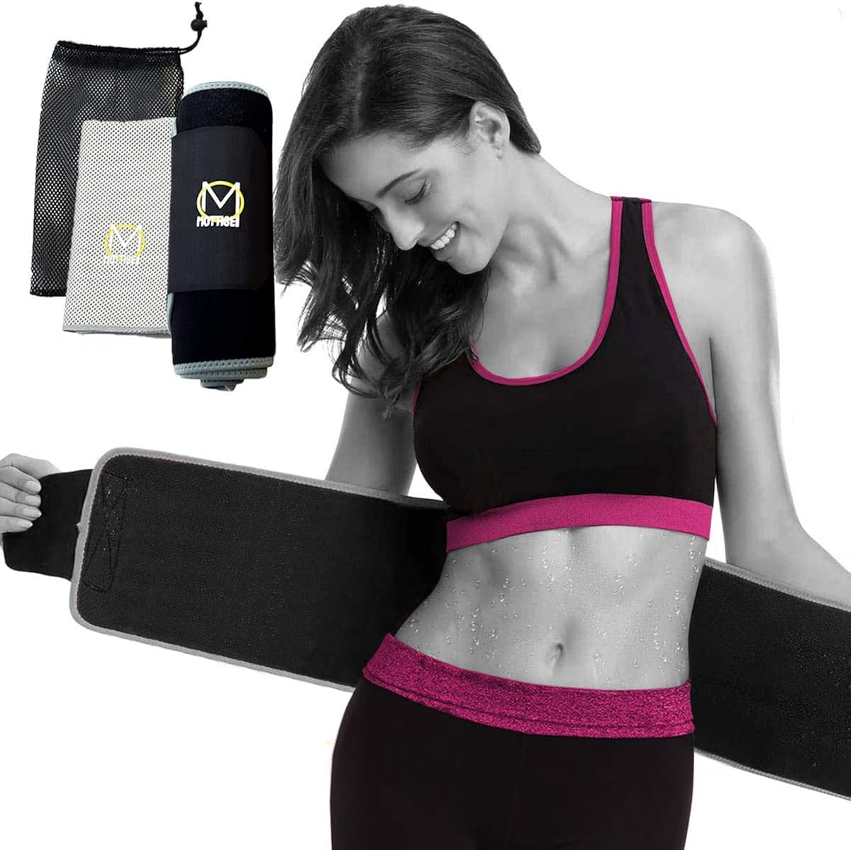 Fascia Addominale Dimagrante CHUMIAN - Waist Trainer Regolabile Con 9 Steels | Per Sport E Sauna - Foto 9