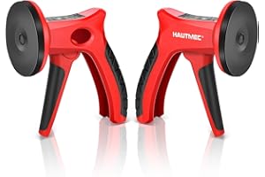 HAUTMEC 2 Pack Pistol Grip Suction Cup – Compact Suction Lifter with Quick Release Lever, One-Handed Operation for Tile, Glass, Stone & More – HT0439