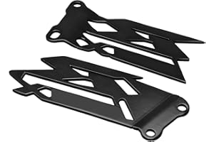 GIDIBII Foot Peg Heel Plates Guard Protector Compatible with Suzuki GSX-R 600/750 2006-2016, GSX-R 1000 2003-2016 (Black)