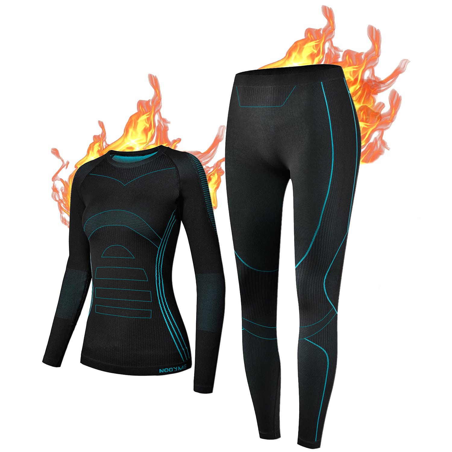 NOOYME Thermal Underwear for Women Base Layer Women