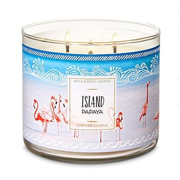 Amazoncom Bath Body Works Island Papaya 3 Wick Candle
