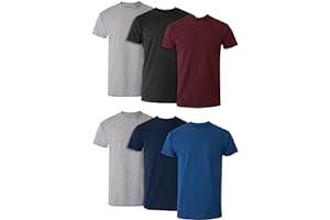 Hanes Men's Pocket T-Shirt Pack, 6-Pack, Cool & Breathable Cotton Tees, Stay-Tucked Undershirts for Men