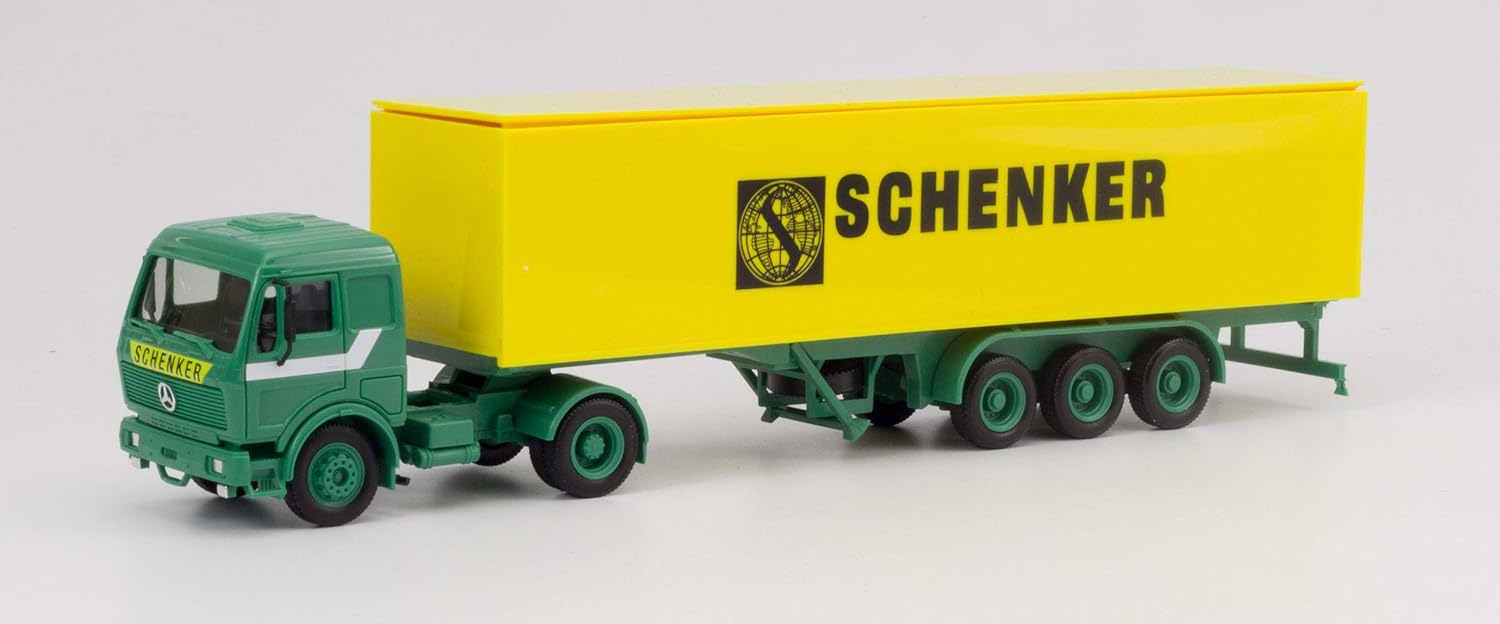 herpa Semi-trailer Mercedes-Benz Schenker, miniature vehicle, Mehrfarbig, Small - Image 5