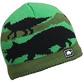 Turtle Fur Kids Boys Dyno Beanie, Green