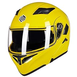 ILM Motorcycle Dual Visor Flip up Modular Full Face