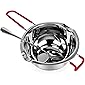 Stainless Steel 680ml Double Boiler Pot with Heat Resistant Handle for Melting Chocolate, Candy and Candle Making