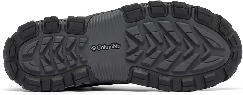 Botas de trekking e caminhadas Mid Rise impermeáveis para caminhadas transversais masculinas, Botas de trekking e caminhadas de altura média impermeáveis, pretas/vermelho montanha, 8