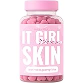 Skin Gummies for Women & Teens – Beauty Vitamin Gummy with Sea Moss, Multi Collagen Peptides, CoQ10, Retinol, Vegan Colostrum, L-Glutathione & Antioxidants for Hydrated, Clear, Acne Free, Glowing Skin