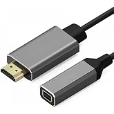 Elecbee HDMI to Mini for Display Port Converter Adapter Cable 4K X 2K HDMI Male to Female Video Cable