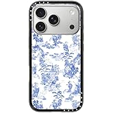 CASETiFY Compact iPhone 17 Pro Case [Slim and Sleek/Compatible with Magsafe / 4 ft. 2X Military Grade Drop Protection] - Moon Caravan Toile - Clear Black