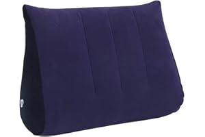 Wedge Pillow Lightweight Portable Inflatable Sleeping Wedge Pillow for Leg Back Support Camping Travel Bed Triangle Support.