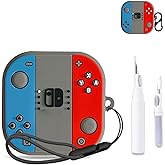 for SHOKZ OpenFit 2 Case Cover,NOUKAJU Earphone Protective Cover(with Carabiner + Lanyard + Cleaning Pen) Drop-Proof,Shock-Proof,Dust-Proof,Protective Case for SHOKZ OpenFit 2(Game Console)
