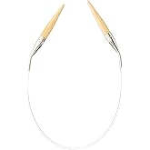 Bamboo Circular Knitting Needles "Takumi", 9-Inch Size 8 (3016/9-08)