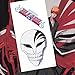 Popfunk Bleach Anime Ichigo Kurasaki and Hollow T Shirt & Stickers (Medium) Black