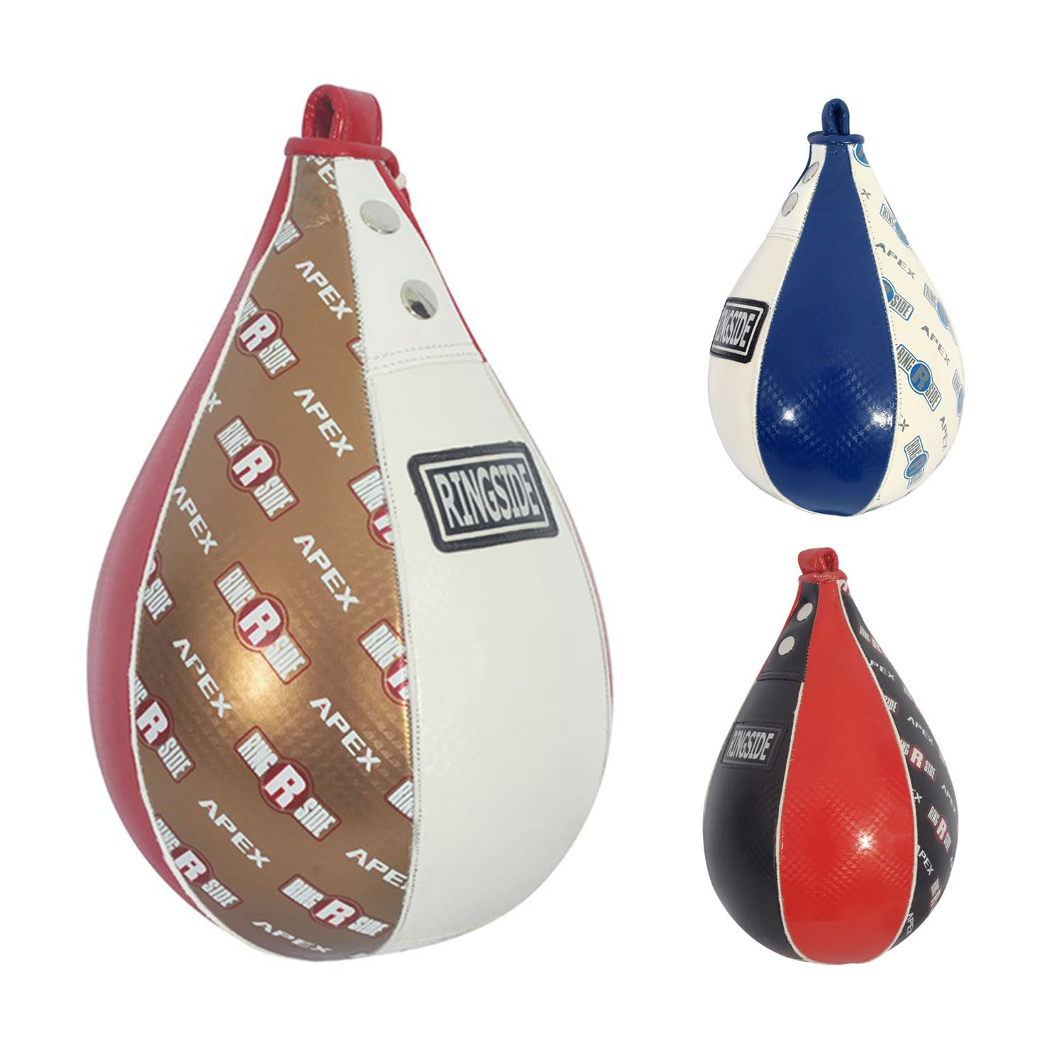 Ringside Apex Boxing Training Platform Speed Bag, Medium, Red/White