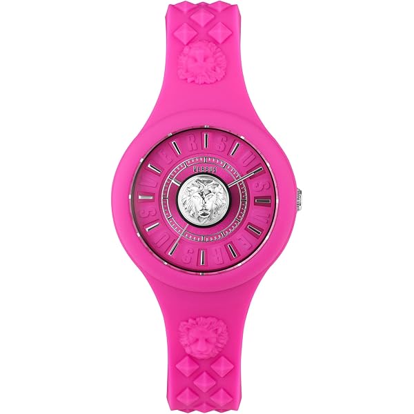 43MM HOT PINK VERSUS VERSACE STAINLESS STEEL SILICONE WATCH Versus Versace | Accessories | 43mm Hot Pink Versus Versace  main image 2