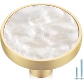 Jasluna 6 Pack Gold Drawer Knobs Dresser Cabinet Knobs Decorative 1-1/4 in | Gold Cabinet Knobs Decorative, Brass Dresser Knobs For Girls, Drawer Knobs For Cabinets, Zinc Alloy, Modern Vintage Farmhouse