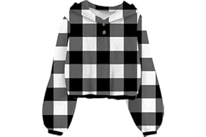 TUONROAD Girl's Fuzzy Hoodies Warm Loose Button Pullover Oversized Sherpa Jacket Coat