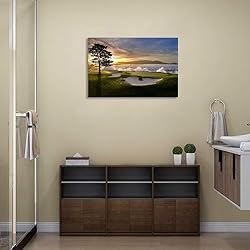 chenchenArt Pebble Beach Golf Course Wall Art