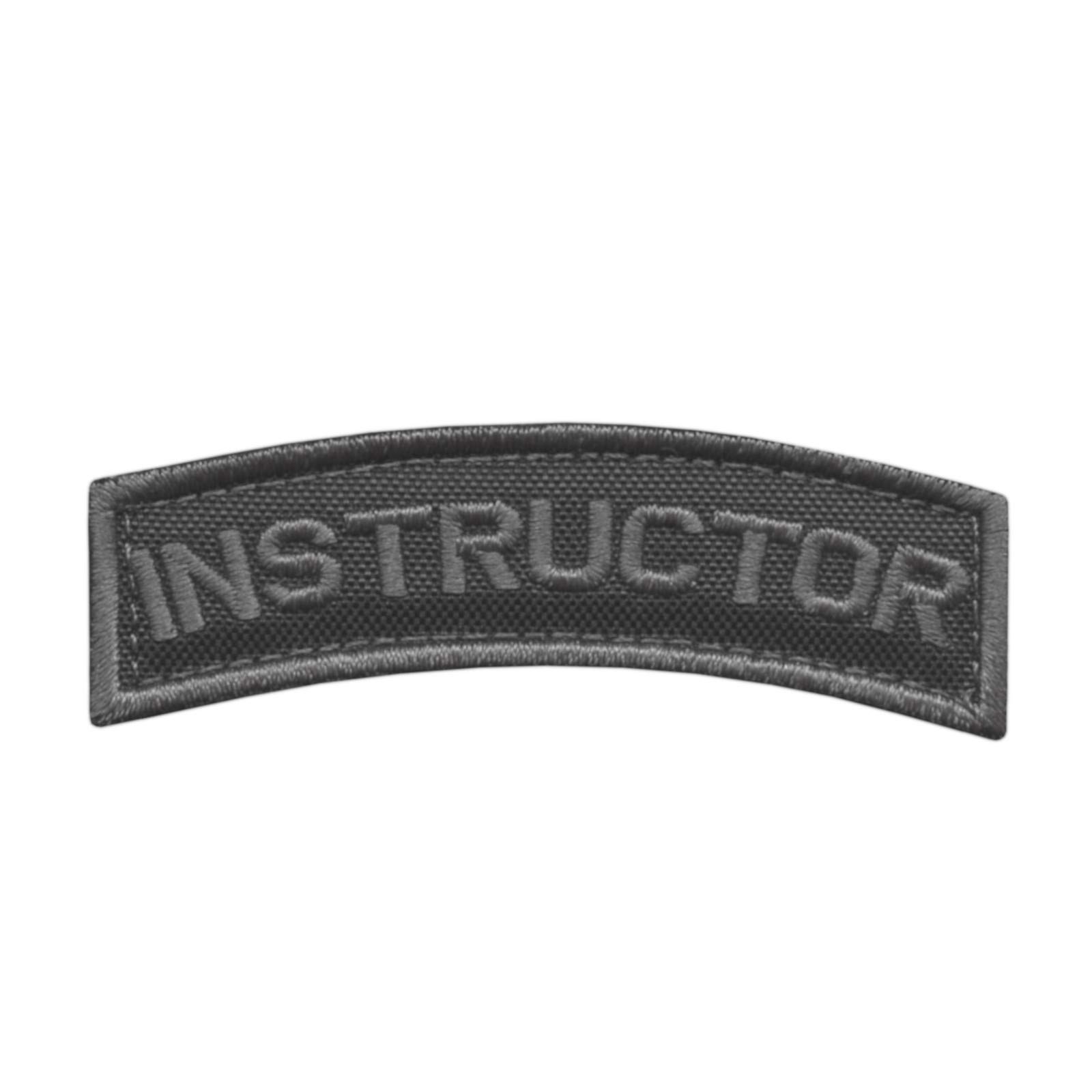Instructor Shoulder Tab Subdued Contractor Army Morale Tactical Hook Patch