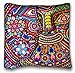 Tarolo Decorative Oaxaca Mexico Mexican Mayan Tribal Art Boho Travel Throw Pillow Case Cases Cover Cushion Covers Sofa Size 16x16 Inches One Side