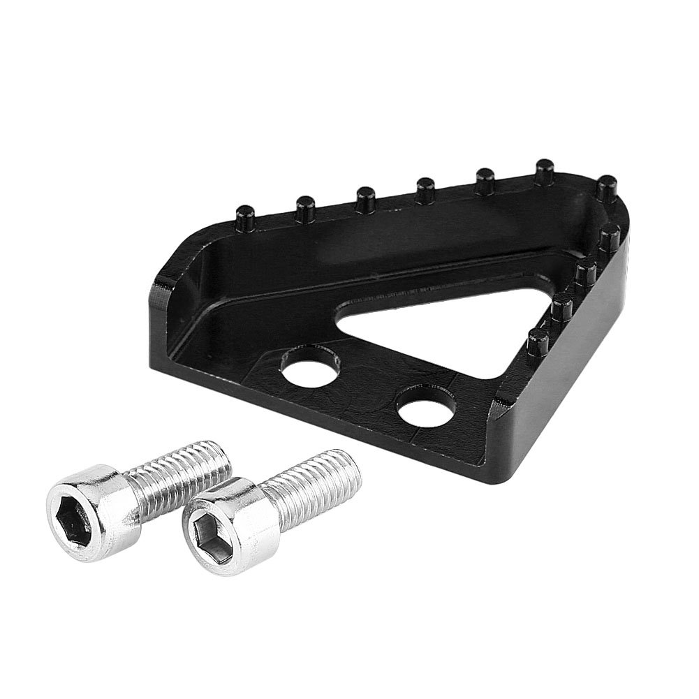 Qiilu Rear Brake Pedal, Motorcycle CNC Rear Brake Pedal Step Plate Tip for RC125/200/390 690 990