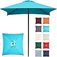 Trenovo 4.9 ft Patio Umbrella - Small Outdoor Table Umbrella with 4 Reinforced Ribs, UV Protection & Waterproof Pool Umbrella for Deck, Balcony, Garden, Lawn, Backyard, Market