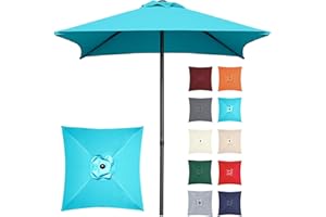 Trenovo 4.9 ft Patio Umbrella - Small Outdoor Table Umbrella with 4 Reinforced Ribs, UV Protection & Waterproof Pool Umbrella for Deck, Balcony, Garden, Lawn, Backyard, Market