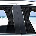 2pcs Car Side Window UV Protection Curtain Sun Shade Vehicle Slidable Retractable Window Shield for Sedan SUV