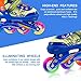 Otw-Cool Adjustable Inline Skates for Kids Boys skates with All Wheels Light up, Safe and Durable Inline Roller Skates for Boys