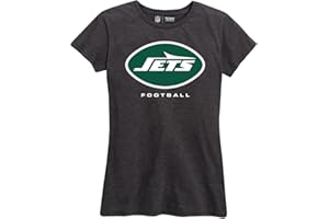 Team Fan Apparel Women's NFL Ultimate Fan Logo Short Sleeve T-Shirt - 100% Cotton - Officially Licensed - Tagless Tee