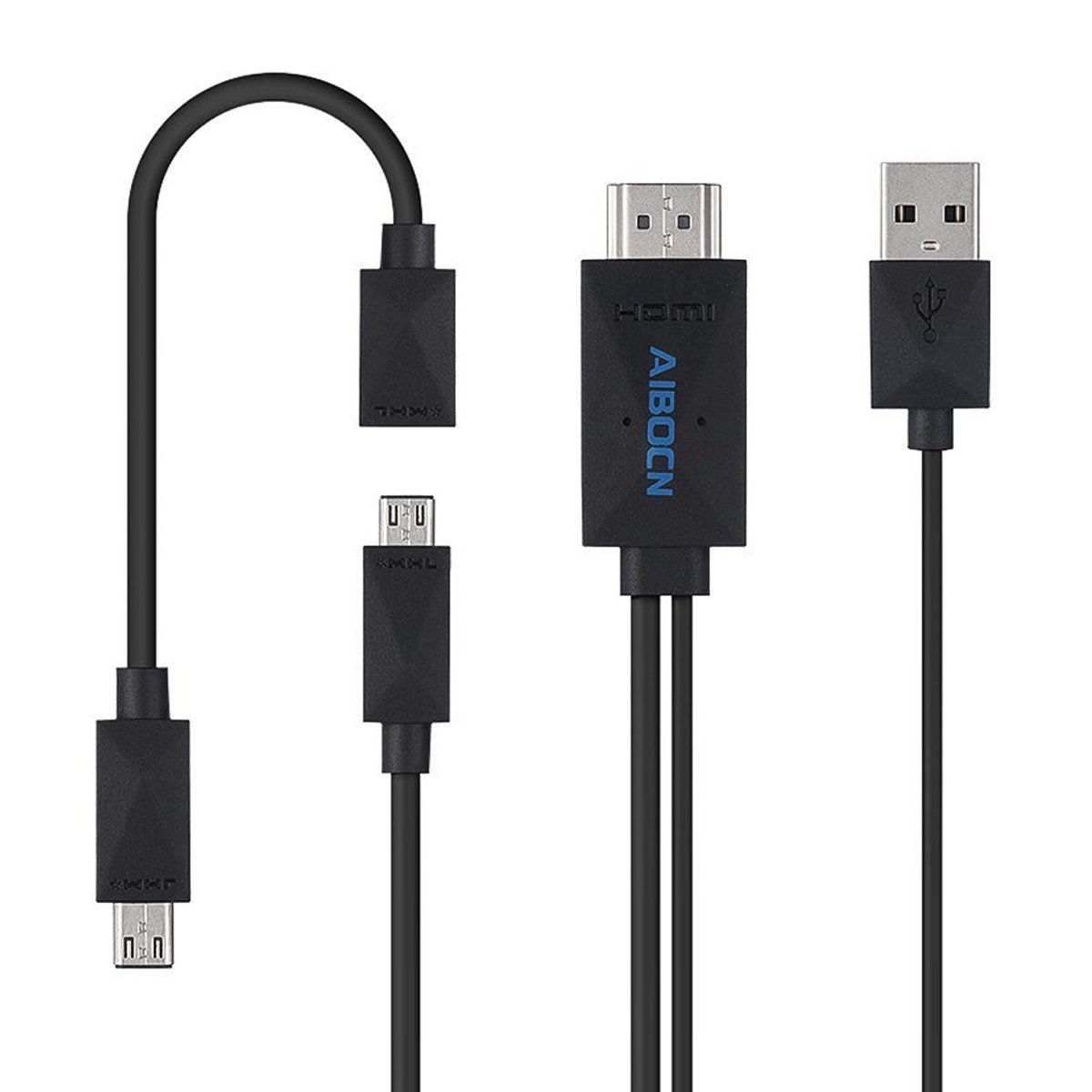Aibocn MHL Kit Universal MHL Micro USB to HDMI Cable 6.5 Feet/2M 1080P