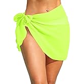 Holipick Sarong Cover Up Wrap Skirt Bathing Suit Sheer Swimsuit Sarong for Beach Chiffon Coverup