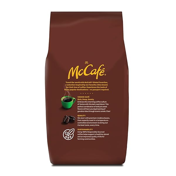 MCCAFE VENICE CAFÉ, GROUND COFFEE, DARK ROAST, 12OZ BAG