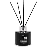 Black Velvet Reed Diffuser Set, Luxury Hotel Inspired Home Diffuser with Hints of Zesty Citrus, Juicy Black Fig, and Floral Rose, Lasting 4 Month Longevity, 100mL