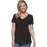 Felina - Women's Slub Jersey V-Neck Tunic - Lightweight Casual Top, Cotton Modal Blend